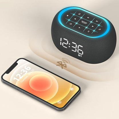 4-in-1 Noise Machine Alarm Clock with Bluetooth & Nightlight