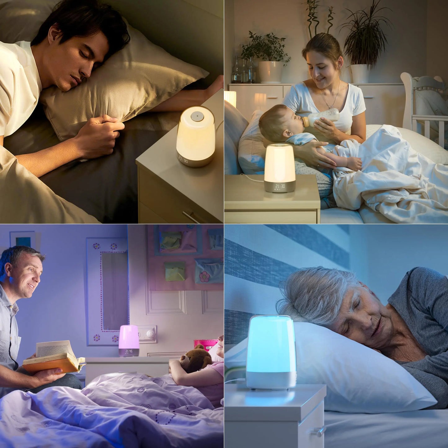 Sunrise Alarm Clock with Dimmable Nightlight