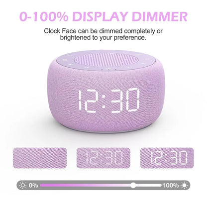 3-in-1 Noise Machine Alarm Clock with Nightlight