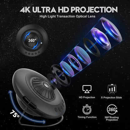 AstroGlow 8-in-1 HD Star & Galaxy Planetarium